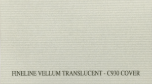 Fineline Vellum Translucent C930 Cover 40lb heavyweight paper texture