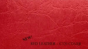Red leathergrain C320 embossed 80lb cover stock paper 8.5x11