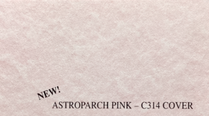 Textured light pink paper with a gentle mottled pattern. The tone is simple and professional.