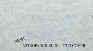 Textured light blue paper with a gentle mottled pattern.